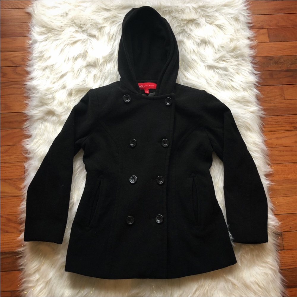 Anne Klein Hooded Pea Coat